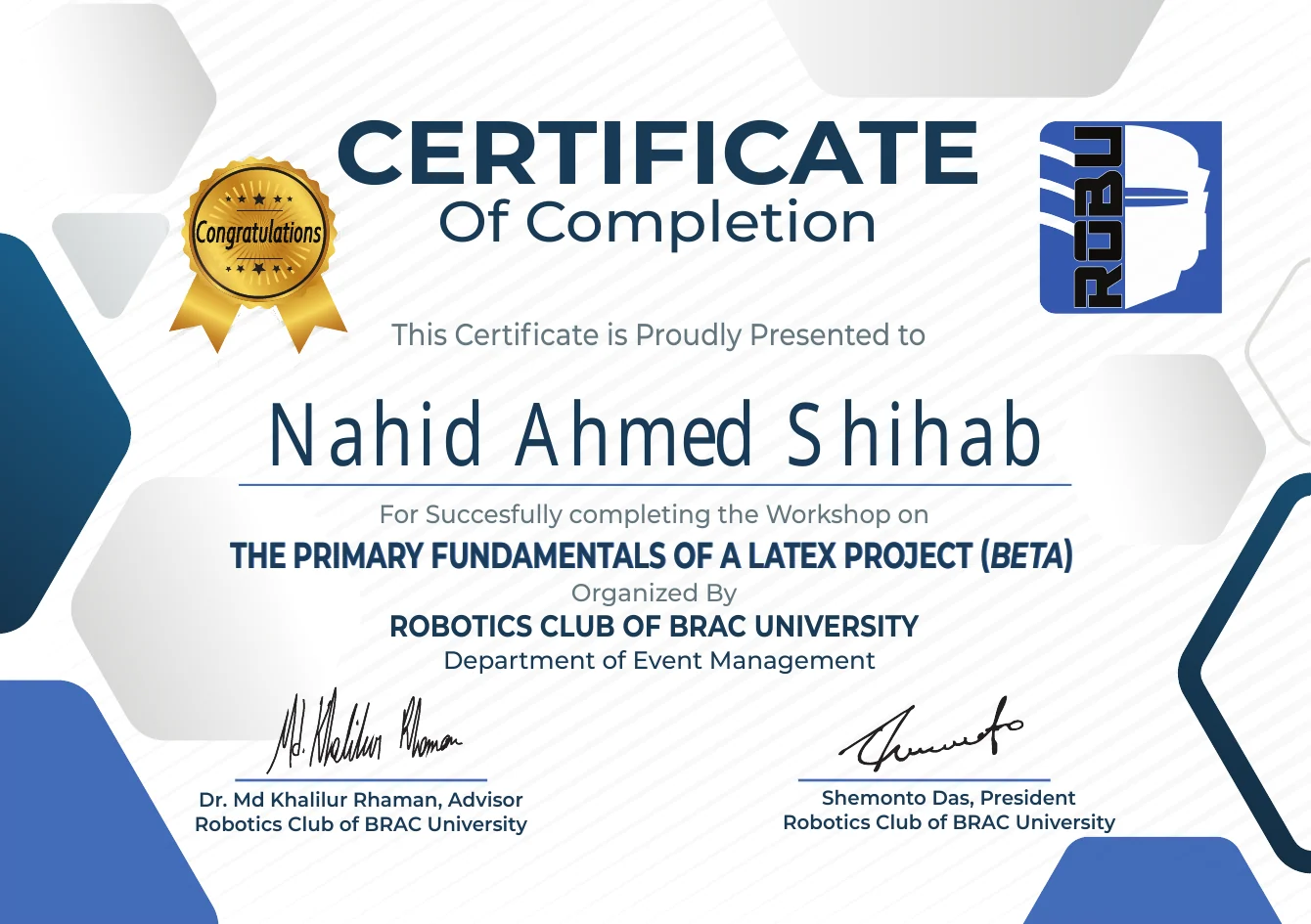 Primary Fundamentals of a LaTeX Project preview