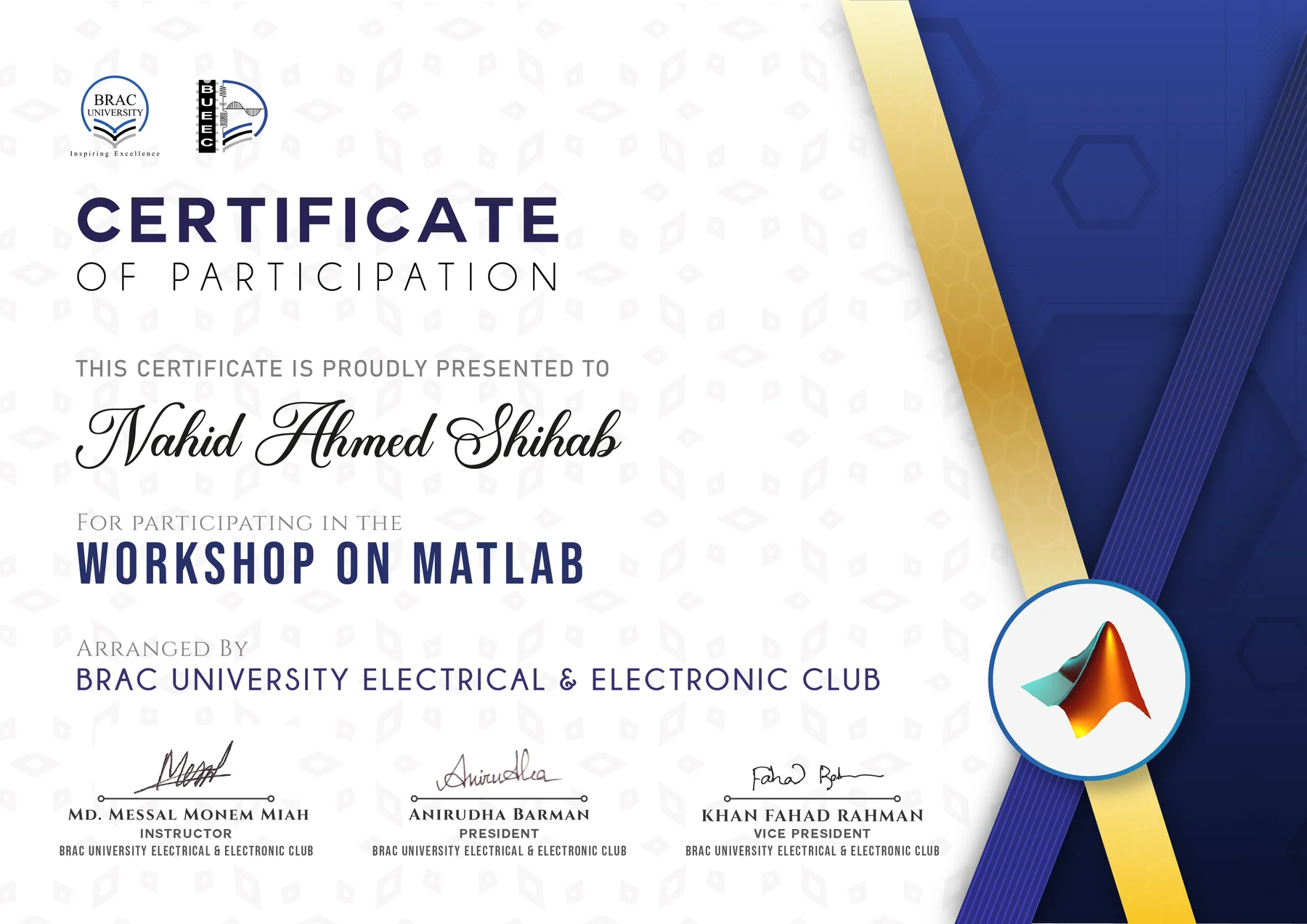 Workshop on MATLAB preview
